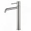 Grifo de lavabo alto monomando Monza níquel cepillado de Imex